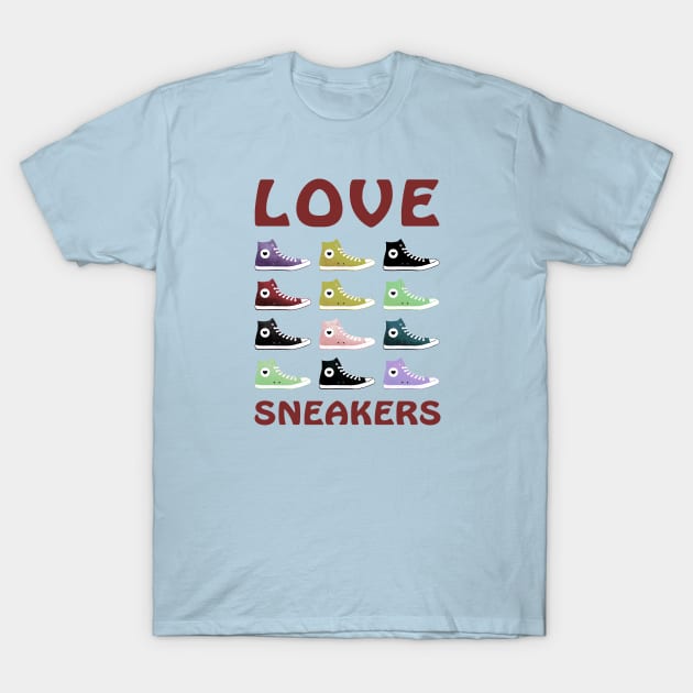 Love Sneakers T-Shirt by SandraKC